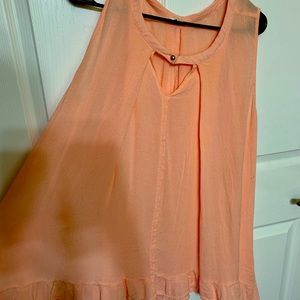 Salmon summer dress